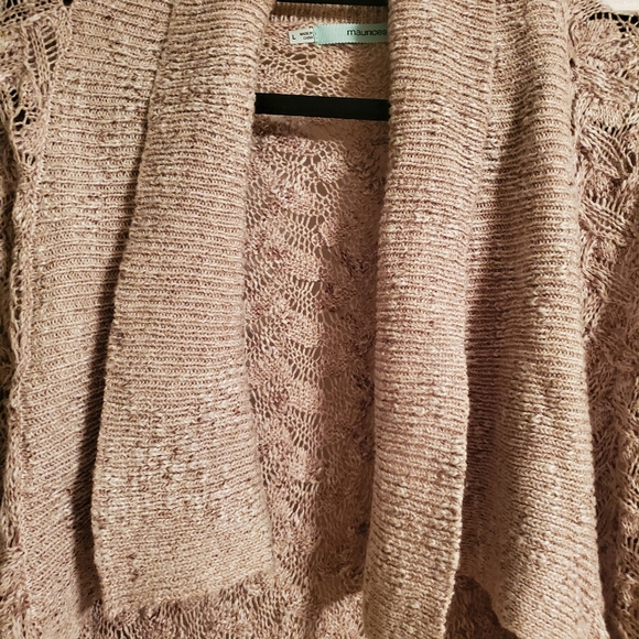 Maurices size large knitted cardigan with lapel - Picture 2 of 5